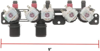 GLOB PRO SOLUTIONS 5221EA1008F 5221EA1008P AJU73213301 AJU75152603 CKD2659 Washer Water Inlet Valve 9" Length Approx. Replacement for and compatible with Kenmore LG Heavy DUTY