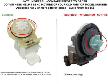 GLOB PRO SOLUTIONS AP3996662 PS8729769 EAP8729769 CKD3889 Drain Pump