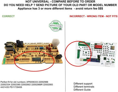 GLOB PRO SOLUTIONS 22002988 Washer Control Board Replacement for and compatible with Heavy DUTY