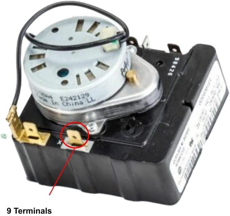 GLOB PRO SOLUTIONS 131905500 CKD2378 Dryer Timer 3" Length Approx. 9 Terminals Replacement for and compatible with Frigidaire Kenmore White Westinghouse Heavy DUTY