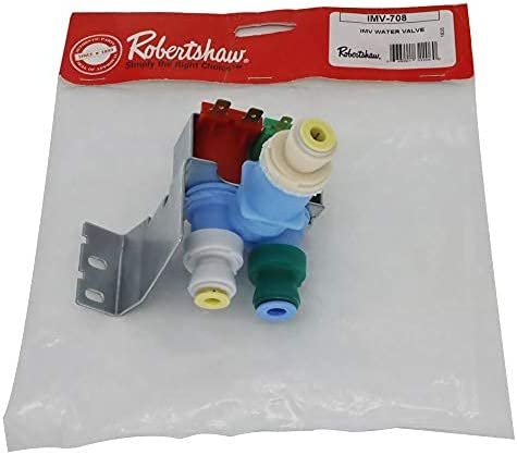 [FBA] NEW OEM Produced IMV708 W10408179 4389177 for Whirlpool Kitchenaid Kenmore Regrigerator Water Valve by Robertshaw Replacement Part