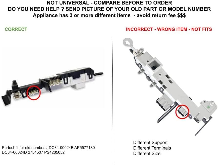 GLOB PRO SOLUTIONS AP5577180 PS4205052 EAP4205052 PD00002244 CKD4176 Door Lock Switch Assembly