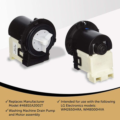 Appliance Pros Compatible Washer Pump for LG 4681EA2001T