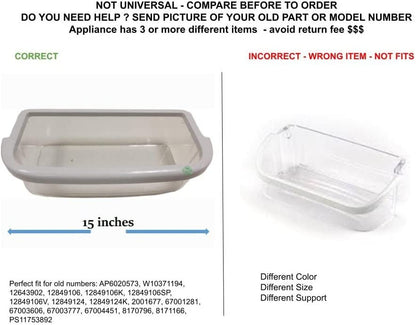 GLOB PRO SOLUTIONS AP6020573 PS11753892 EAP11753892 PD00003127 CKD3482 Shallow Door Bin