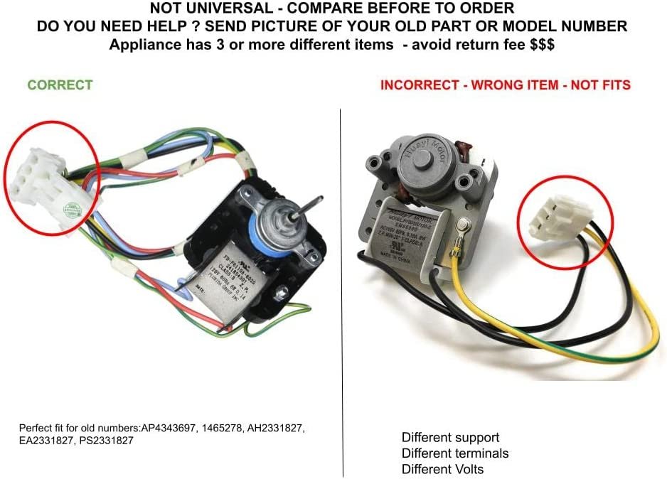 GLOB PRO SOLUTIONS 241854301 CKD3105 Evaporator Fan Motor