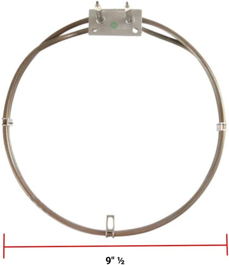 GLOB PRO SOLUTIONS 14-38-445 1026108 484787 CKD2699 Oven Convection Heating Element 9" ½ Length Approx. Replacement for and compatible with Thermador Heavy DUTY