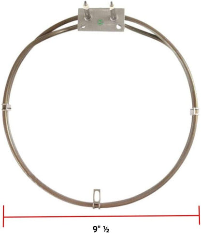 GLOB PRO SOLUTIONS 14-38-445 1026108 484787 CKD2699 Oven Convection Heating Element 9" ½ Length Approx. Replacement for and compatible with Thermador Heavy DUTY