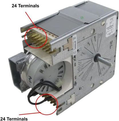 GLOB PRO SOLUTIONS AP6013490 PS11746716 EAP11746716 PD00068051 CKD2492 Washer Timer 5" ½ Length Approx. Replacement for and compatible with Whirlpool Kenmore Heavy DUTY
