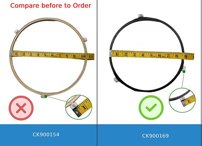 GlobPro WB6X10139 Microwave Guide Roller Assembly 9" Length Approx. Replacement for and Compatible with General Electric Kenmore Heavy Duty