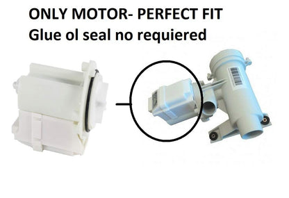 EQUIPMENT DOCTOR US WH23X10028-Commercial Washer Water Pump Motor WH23X10028-JUST Motor and Blades