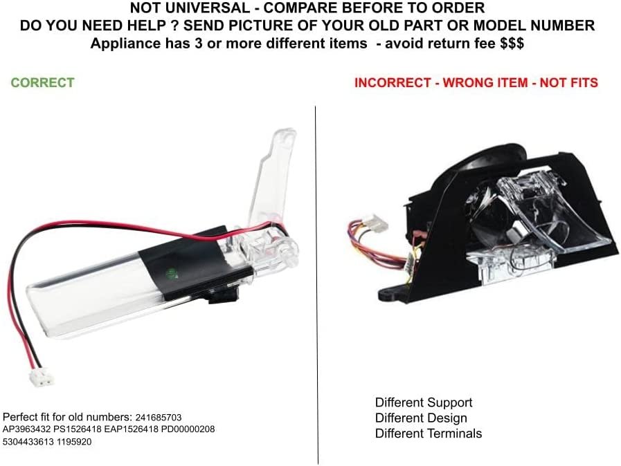GLOB PRO SOLUTIONS AP3963432 PS1526418 EAP1526418 PD00000208 CKD5355 Black LED Water Actuator
