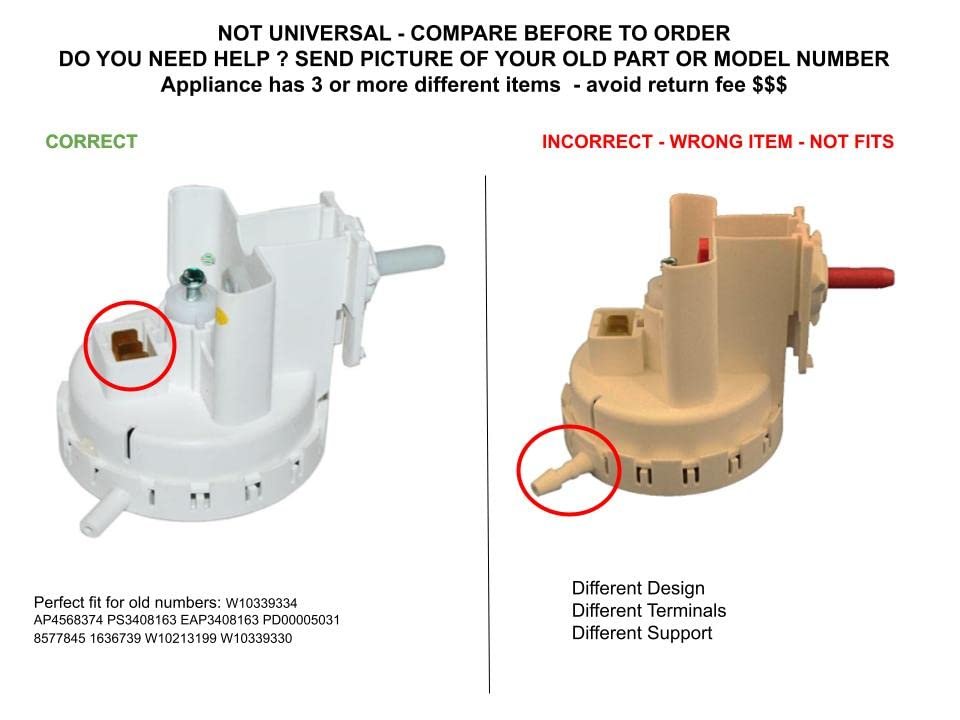 GLOB PRO SOLUTIONS W10339334 CKD5652 Water Level Switch