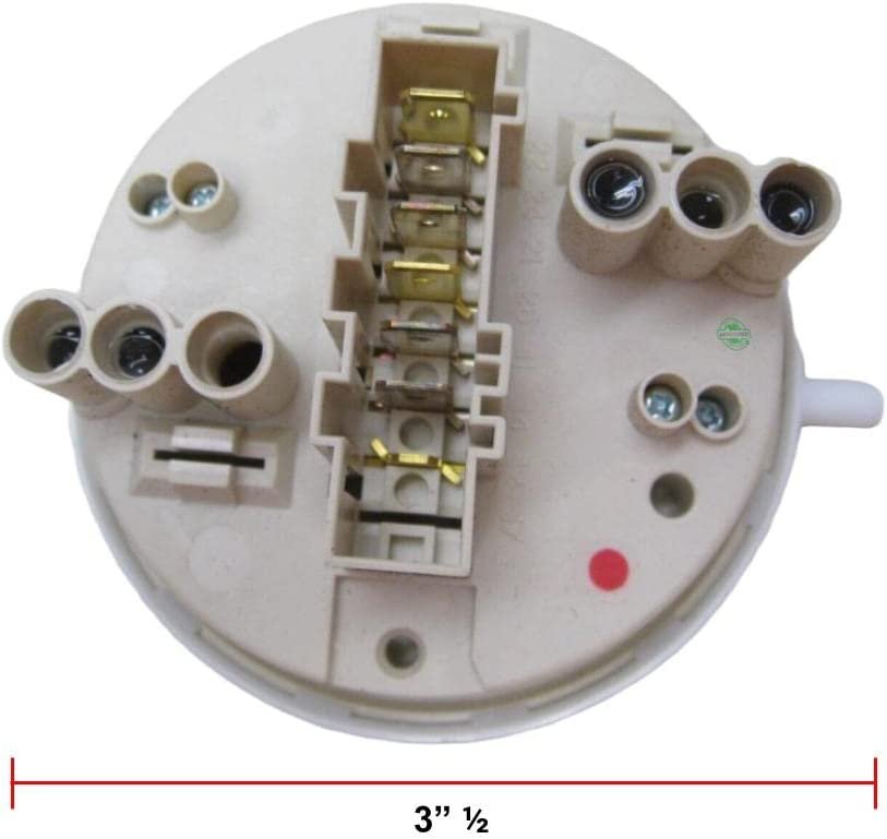 GLOB PRO SOLUTIONS B211 311 A002 CKD2287 *ORIGINAL CONNECTOR** - Washer Water Pressure Switch Fits old numbers B211-311-A001-W10163980, R2-747, 85-402-24 Heavy DUTY