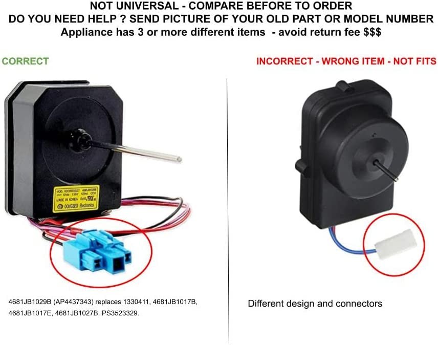GLOB PRO SOLUTIONS 4681JB1029B CKD3942 Condenser Fan Motor