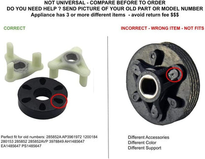 GLOB PRO SOLUTIONS AP3961972 PS1485647 EAP1485647 PD00003221 CKD4407 Motor Coupling