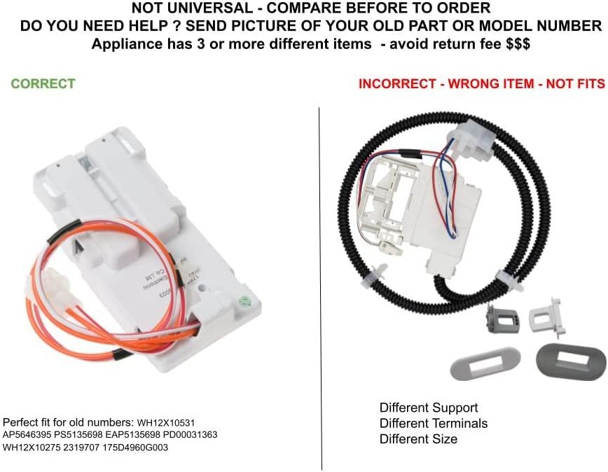 GLOB PRO SOLUTIONS WH12X10531 CKD5341 Lid Switch Assembly