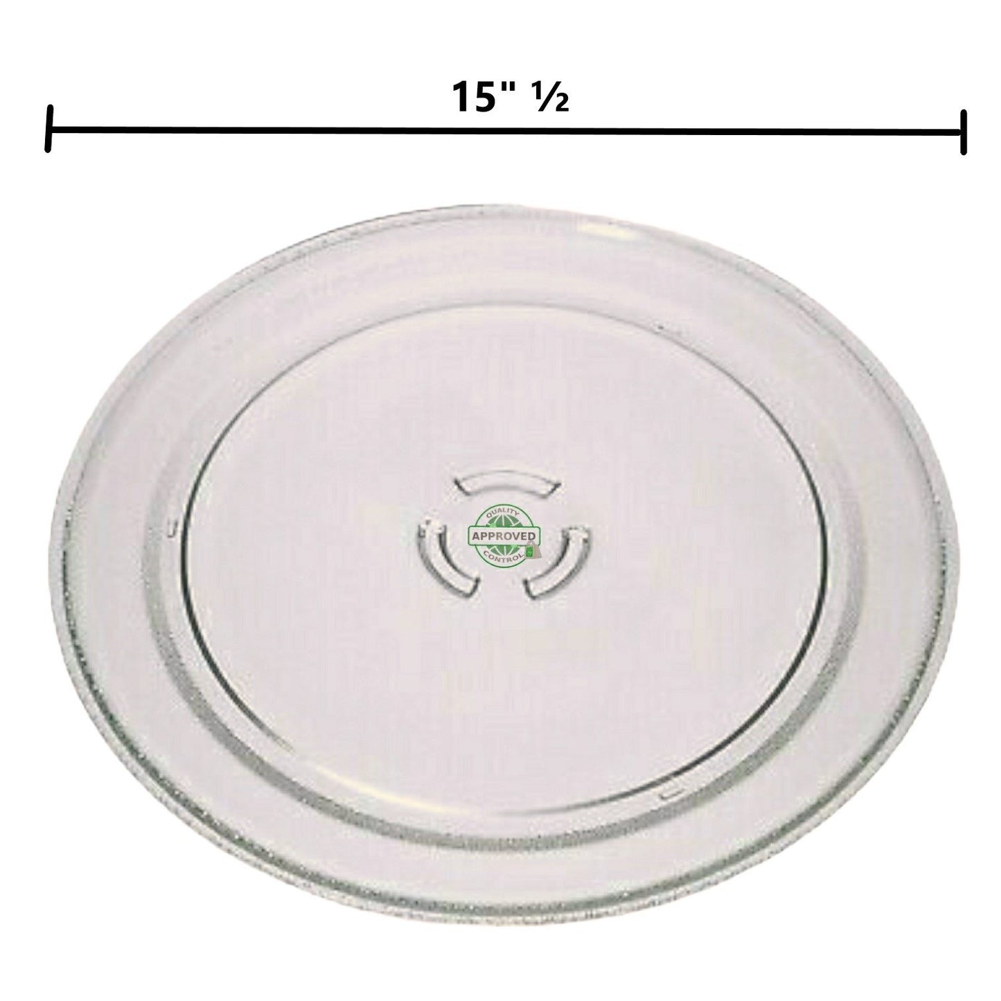 GlobPro 8205992 Microwave Glass Turntable Tray 15" ½ Diameter Approx. Replacement for and Compatible with Samsung Kenmore Heavy Duty