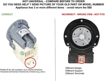 GLOB PRO SOLUTIONS 2754406 CKD5835 Drain Pump Motor