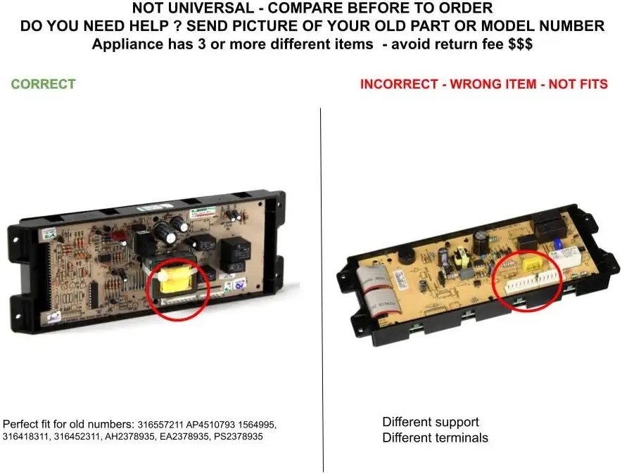 GLOB PRO SOLUTIONS 316557211 CKD2463 Range Clock Control Board 11" Length Approx. Replacement for and compatible with Kenmore Heavy DUTY