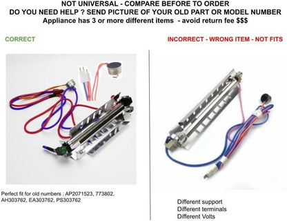 GLOB PRO SOLUTIONS AP2071523 EAP303762 PS303762 PD00001047 CKD3278 Defrost Heater Kit