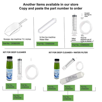 GlobPro CK900353 37050-ICE Fits Uline u-line Ice Maker Machine Cleaner 80-54081-00, 6 Bags Replacement for and Compatible with U-Line Heavy Duty