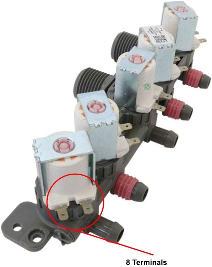GLOB PRO SOLUTIONS AP6308239 EAP12374721 PS12374721 PD00042814 CKD2658 Washer Water Inlet Valve 9" Length Approx. Replacement for and compatible with Kenmore LG Heavy DUTY