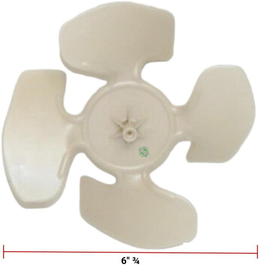GLOB PRO SOLUTIONS W11458267 CKD1962 Refrigerator Fan Blade 6" ¾ Length Approx. Replacement for and compatible with Kenmore Heavy DUTY