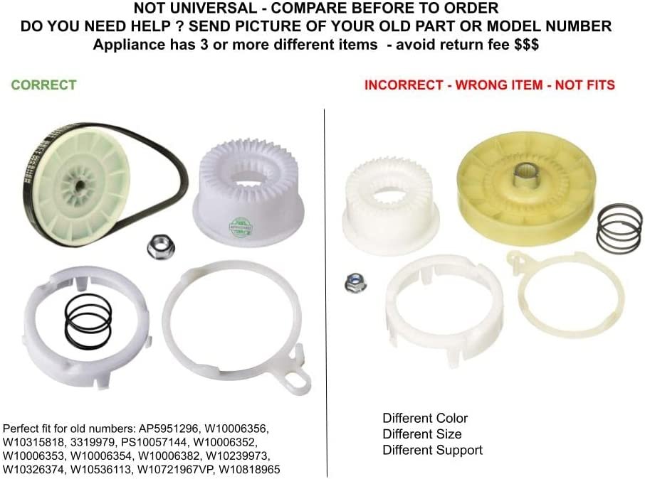 GLOB PRO SOLUTIONS AP5951296 EAP10057144 PS10057144 PD00005593 CKD3464 Drive Pulley & Cam Kit