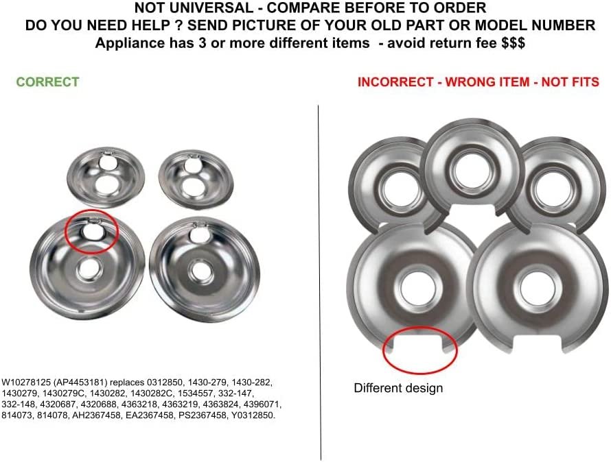 GLOB PRO SOLUTIONS 1534557 CKD5033 Chrome Drip Bowl Kit