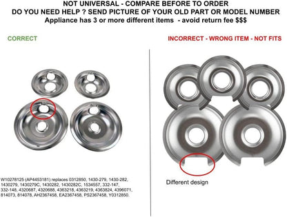 GLOB PRO SOLUTIONS 1534557 CKD5033 Chrome Drip Bowl Kit