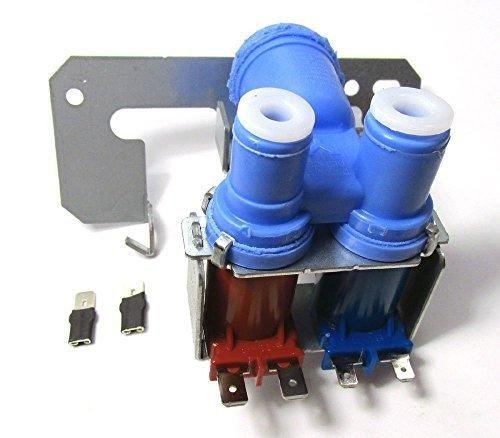 WR57X0111 - REFRIGERATOR DUAL DOUBLE SOLENOID WATER INLET VALVE FOR FRIGS WITH ICE MAKER AND WATER DISPENSER FOR GE MODELS