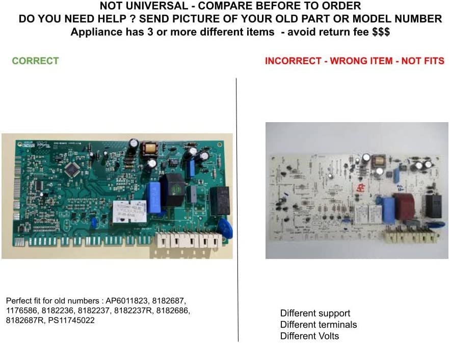 GLOB PRO SOLUTIONS 8182236 1176586 8182237 8182237R 8182686 CKD3453 Main Control Board