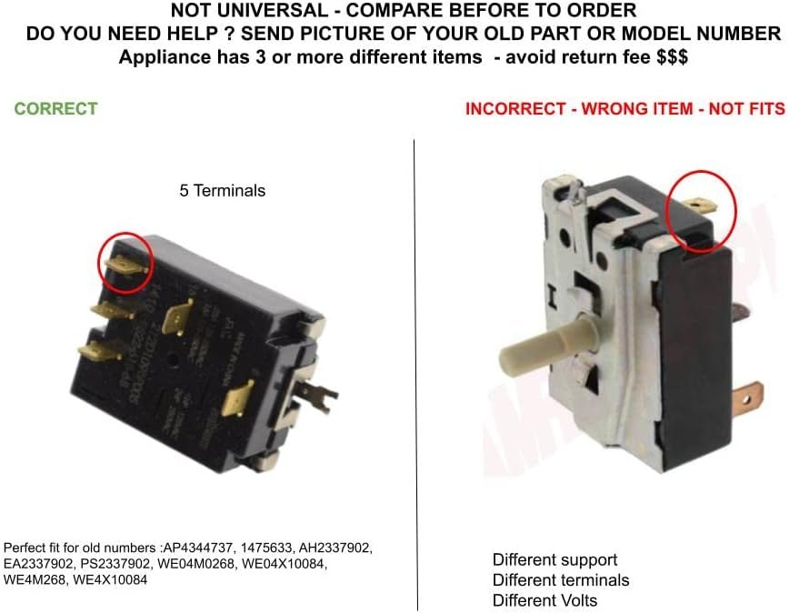 GLOB PRO SOLUTIONS WE04M0268 1475633 WE04X10084 WE4M268 WE4X10084 CKD3193 Temperature Sensor Switch