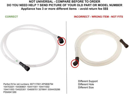GLOB PRO SOLUTIONS AP5806794 PS9494138 EAP9494138 PD00005349 CKD4203 Drain Hose