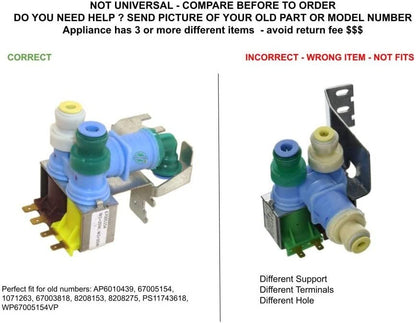 GLOB PRO SOLUTIONS WP67005154 CKD4922 Dual Water Inlet Valve