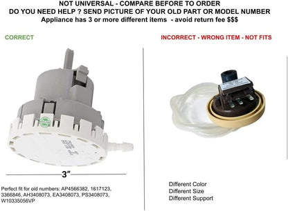 GLOB PRO SOLUTIONS AP4566382 PS3408073 EAP3408073 PD00003413 CKD3515 Pressure Switch