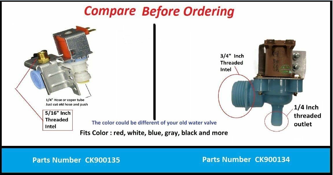 GLOB PRO SOLUTIONS 2552A CKD6192 Ice maker Water Valve, old # M Model 55, MOPD150PSI