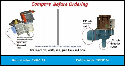 GLOB PRO SOLUTIONS 2552A CKD6192 Ice maker Water Valve, old # M Model 55, MOPD150PSI