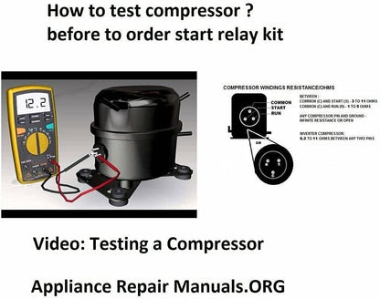 GLOB PRO SOLUTIONS 213615000 CKD2002 Refrigerator Fits Compressor Start Relay 213615000 3/16. Termin Heavy DUTY