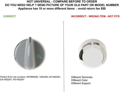 GLOB PRO SOLUTIONS 1264408 CKD2748 Selector Knob compatible with GE,