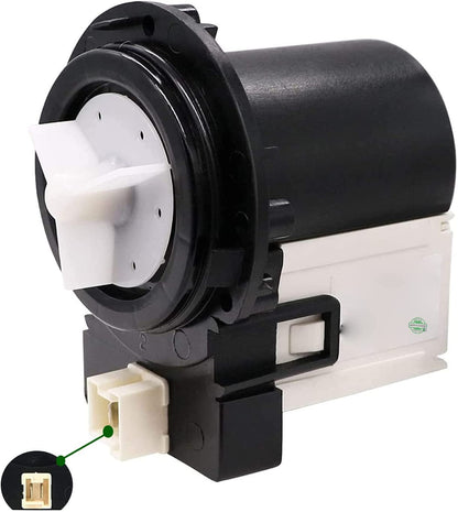 GlobPro DC31-00054A Washer Drain Pump 4" length Approx. Replacement for and compatible with Heavy DUTY