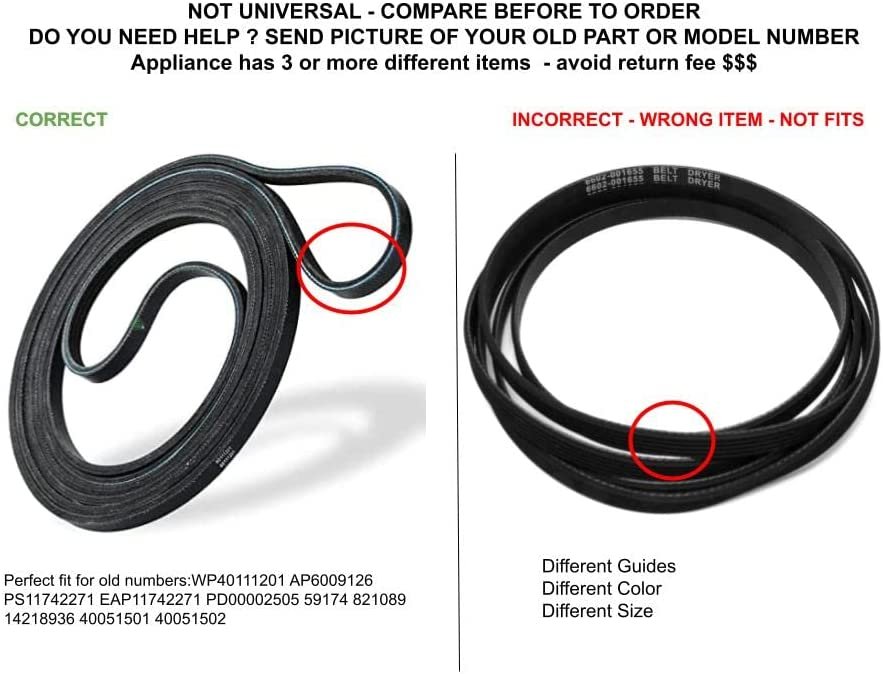 GLOB PRO SOLUTIONS 59174 821089 14218936 40051501 40051502 CKD4633 Drive Belt