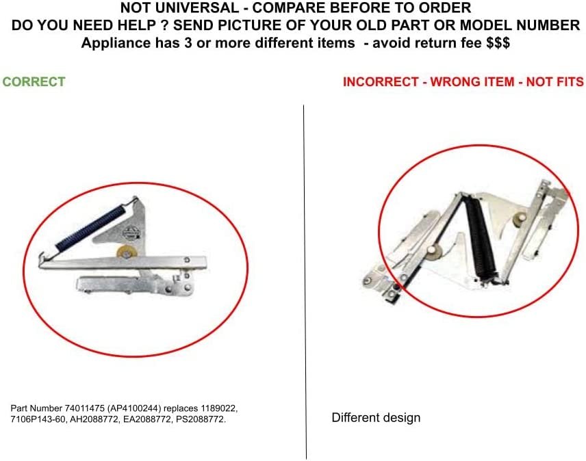 GLOB PRO SOLUTIONS AP4100244 PS2088772 EAP2088772 PD00031233 CKD3763 Door Hinge