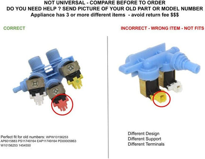 GLOB PRO SOLUTIONS AP6015883 PS11749164 EAP11749164 PD00005863 CKD5831 Water Inlet Valve