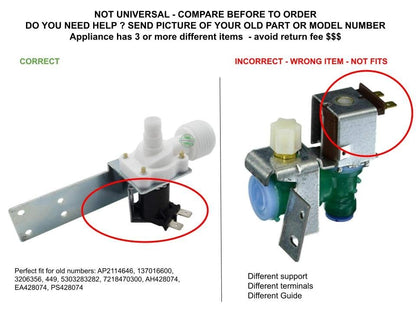 GLOB PRO SOLUTIONS AP2114646 PS428074 EAP428074 PD00030958 CKD4138 Water Valve