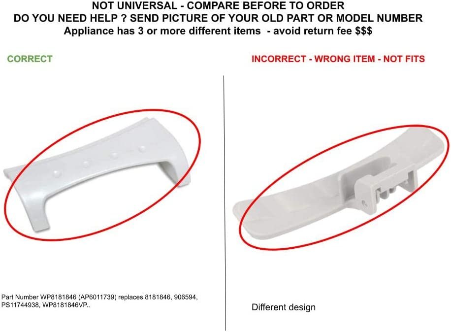 GLOB PRO SOLUTIONS 906594 CKD5078 Front Load Washer Door Handle