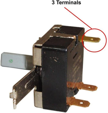 GLOB PRO SOLUTIONS WE4M315 1811221 WE4M326 WE4M402 CKD2629 Dryer Rotary Start Switch 1" ¾ Length Approx. Replacement for and compatible with General Electric Hotpoint Heavy DUTY