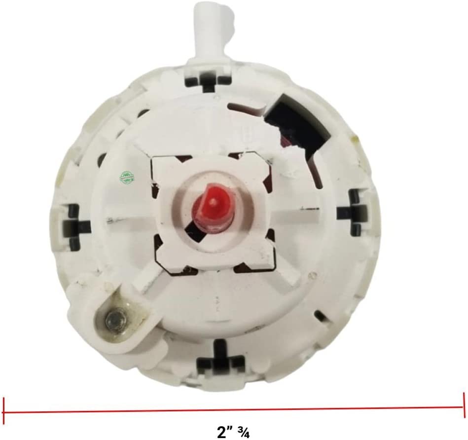 GLOB PRO SOLUTIONS AP6008916 PS11742057 PD00032979 CKD1407 Washer Water level Switch, Pressure 2” ¾ Length Approx. Replacement for and compatible with Whirlpool Kenmore Heavy DUTY