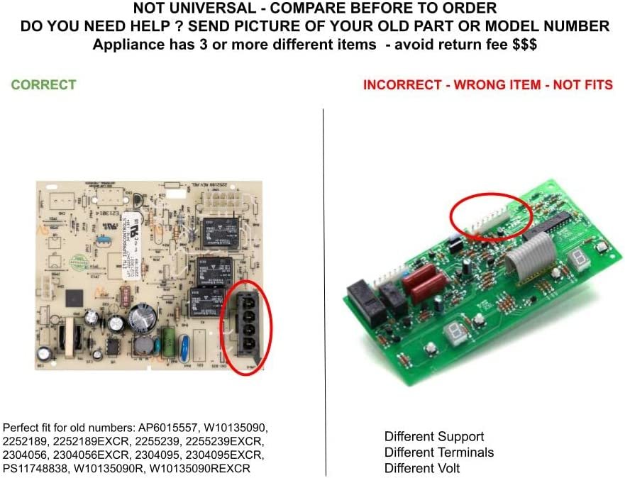 GLOB PRO SOLUTIONS 1394052 AP4334000 PS2180152 EAP2180152 CKD2856 Electronic Control Board Replacement for and compatible with Heavy DUTY