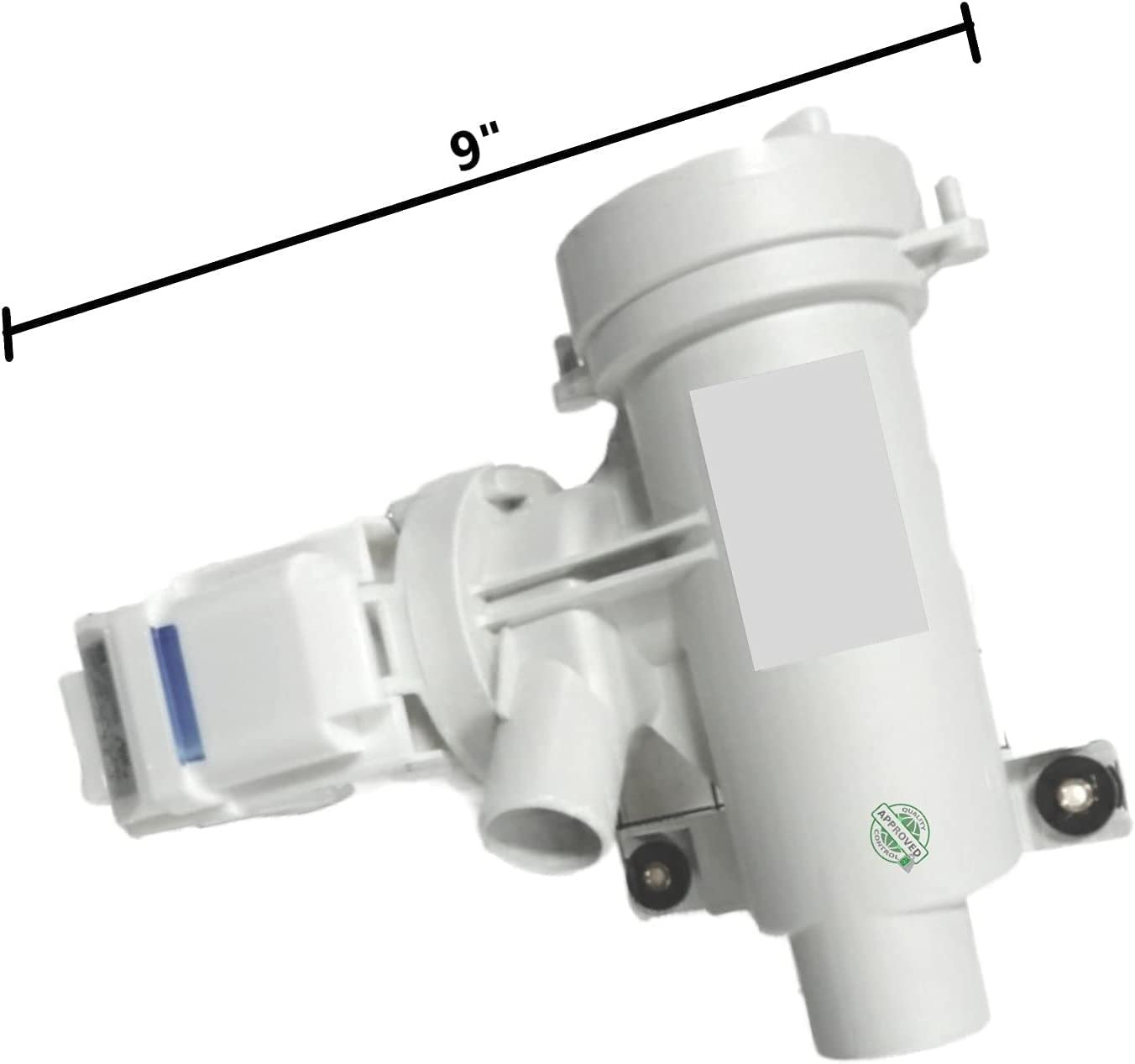 GLOB PRO SOLUTIONS WH23X10038 4467285 WH23X20825 WH23X25461 CKD2155 Washer Water Drain Pump 9In length Approx. Replacement for and compatible with GE Heavy DUTY